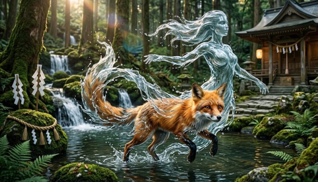 狐の精霊と水の精