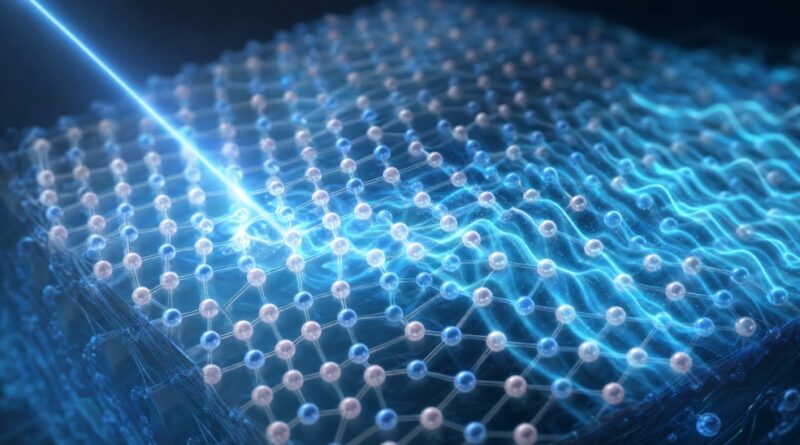光が原子の振動と混ざり合い、青く発光するhBN結晶のナノスケール世界