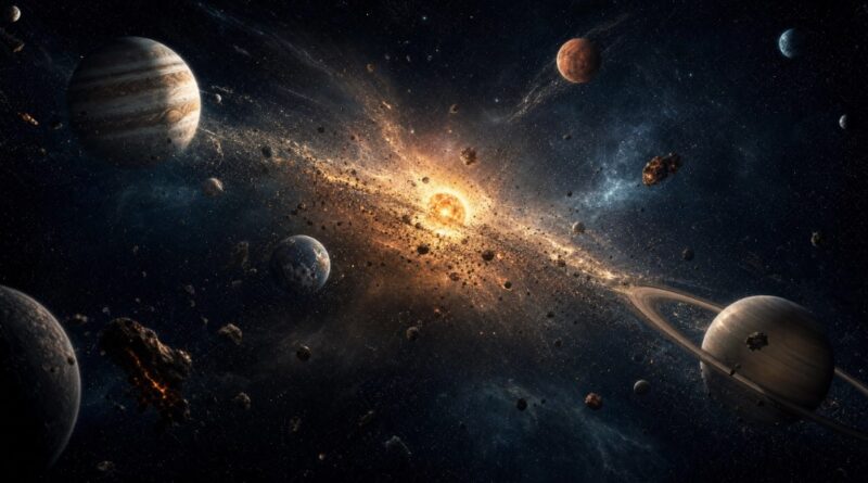 巨大な主君を失い、無秩序に散らばっていく惑星たちの悲劇