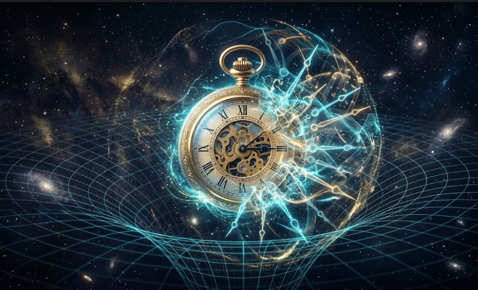 滑らかな時空の連続性（相対論）と、確率的に重なり合う不確定な時間（量子力学）の融合