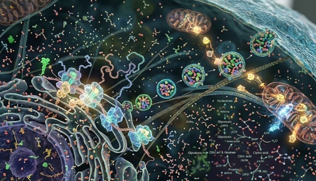 細胞が活動する際に作り出す生体物質